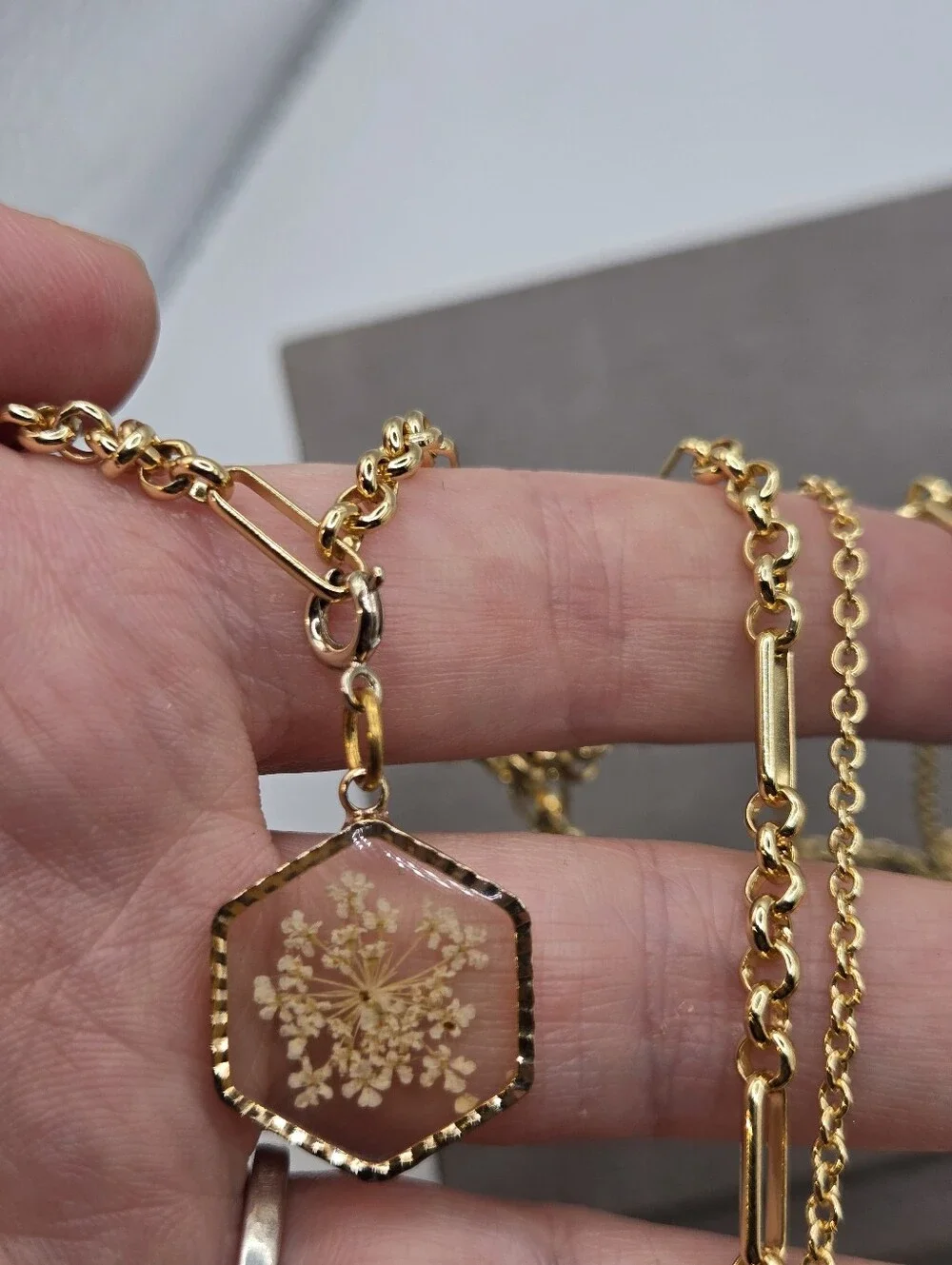 J.Crew Gold Tone Watch Chain Necklace Victorian Revival Aesthetic 19